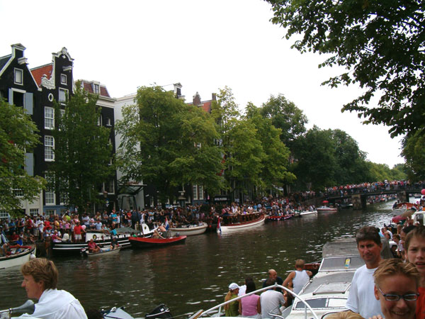 Crowded canals.