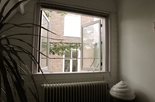 The view from the bedroom window.