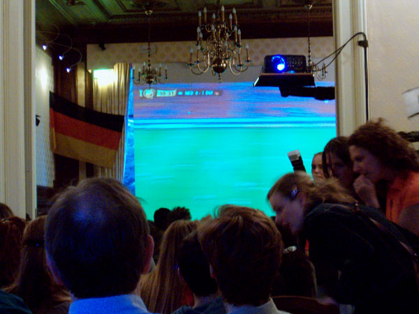 The main room with the big screen. .