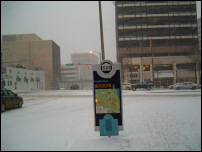 Rosslyn in the snow.