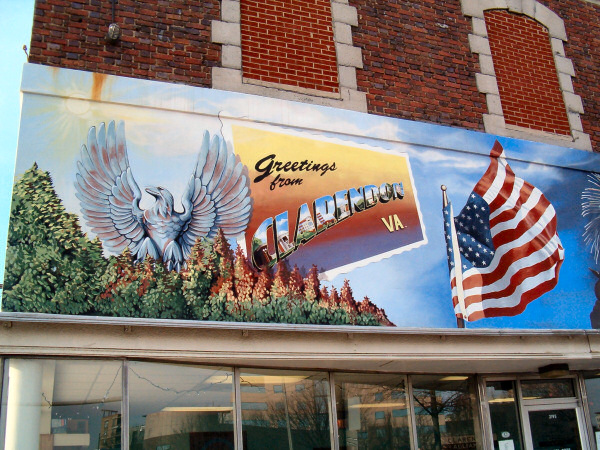 A painting on a building in Clarendon.