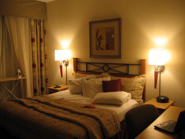 My hotel room.