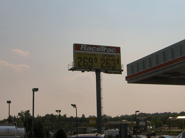 Racetrac gas station.