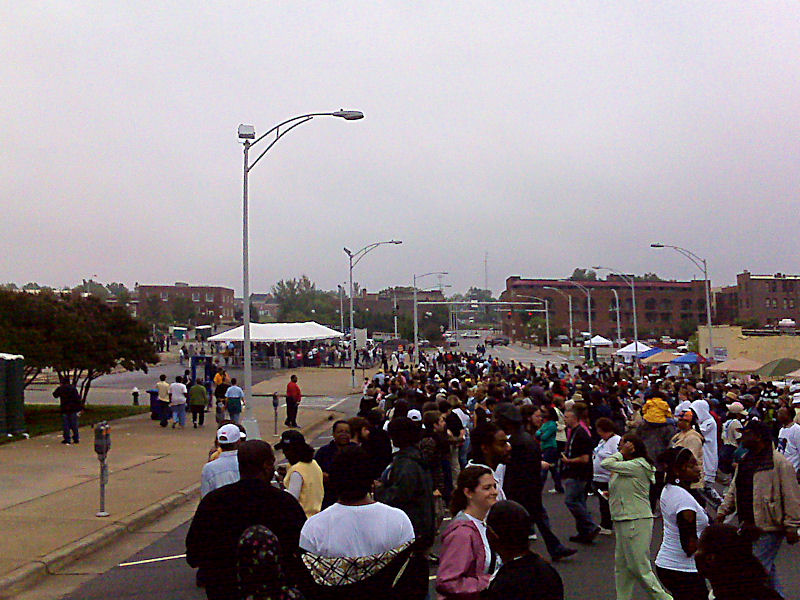 Entrance gate in sight.